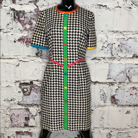 Vintage Dresses & Skirts - Vintage houndstooth dress women’s 6